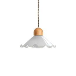 Lámpara colgante moderna de cristal con encaje, lámpara colgante de un solo cabezal