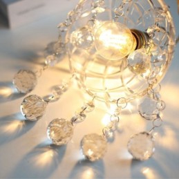Lámpara colgante moderna de cristal en miniatura, 1 luz, accesorio decorativo.