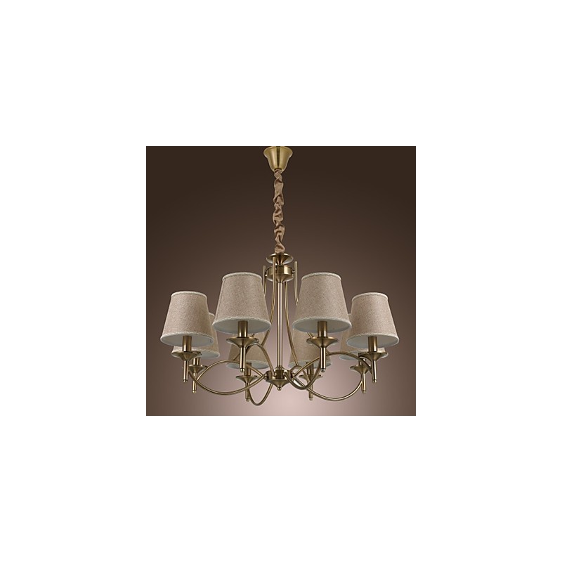 Lámpara de araña moderna, contemporánea, tradicional, clásica, rústica, estilo cabaña, estilo isla, vintage, de latón y metal.