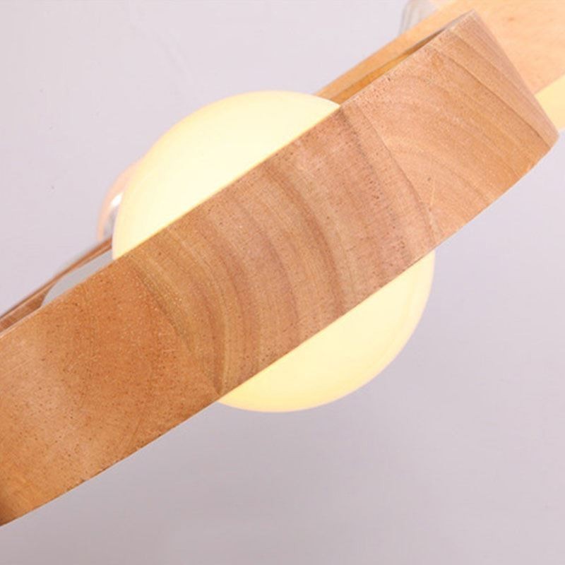Lámpara colgante de madera única nórdica