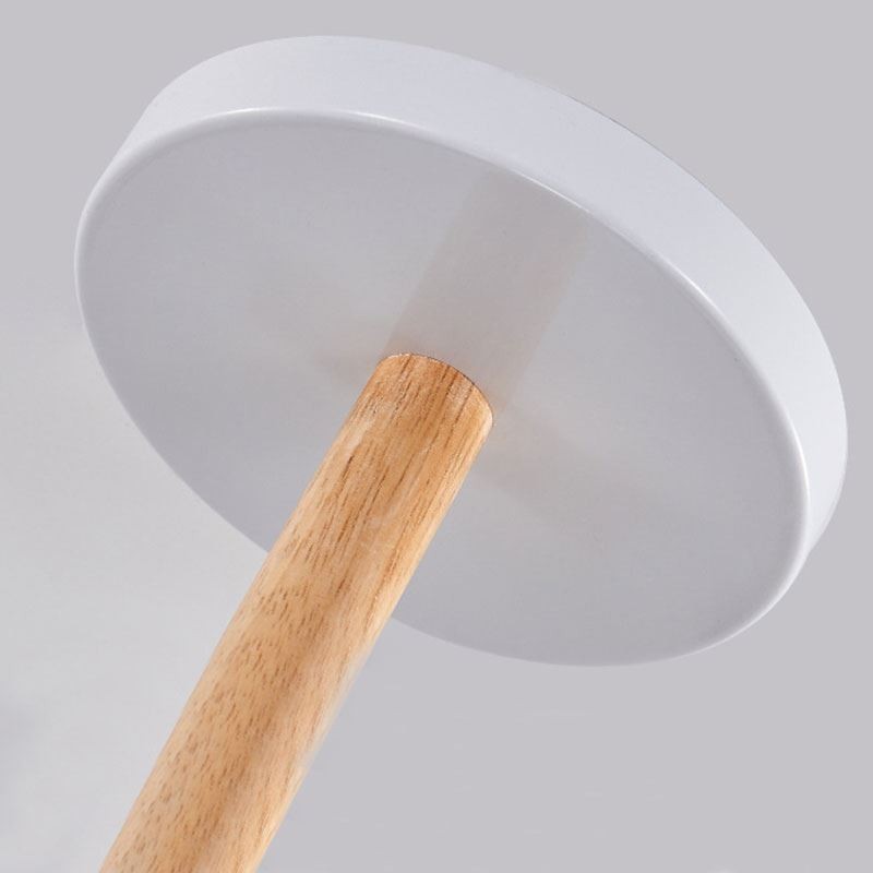 Lámpara colgante nórdica Macaron, lámpara de araña creativa de madera