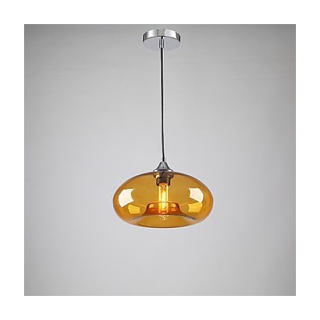Lámpara colgante moderna de 1 luz con pantalla de cristal transparente Lámpara colgante moderna de 1 luz con pantalla de cristal transparente