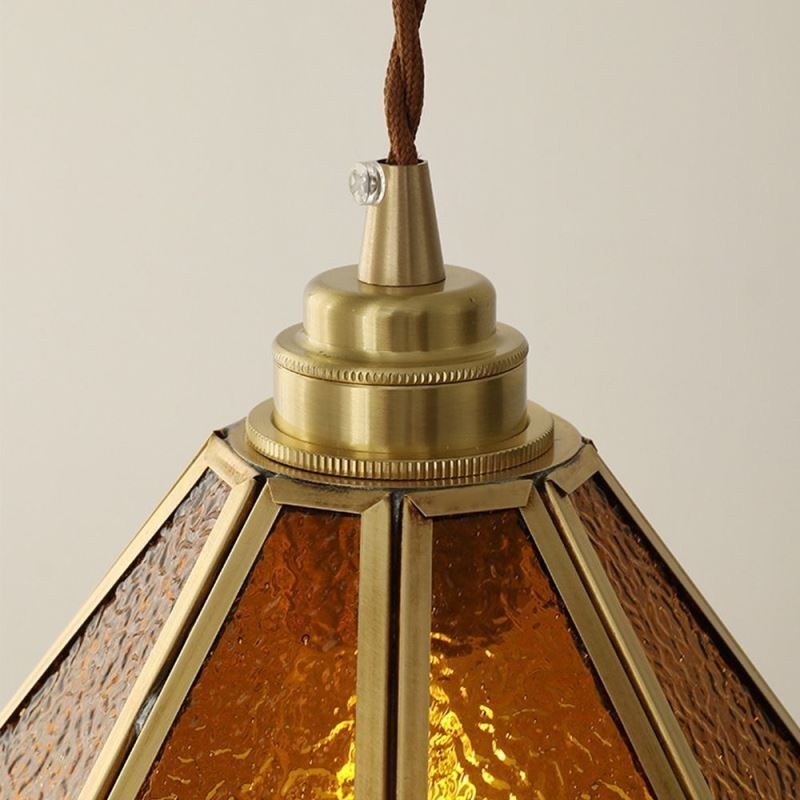 Lámpara colgante de cristal mini, moderna y sencilla, para techo.