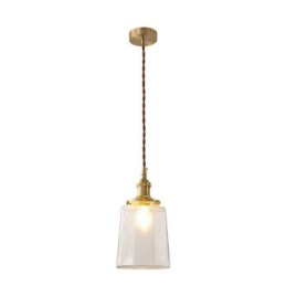 Lámpara colgante de cristal minimalista moderna, lámpara de techo decorativa