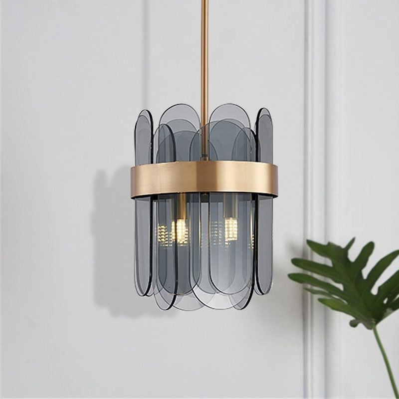 Iluminación colgante de vidrio moderna