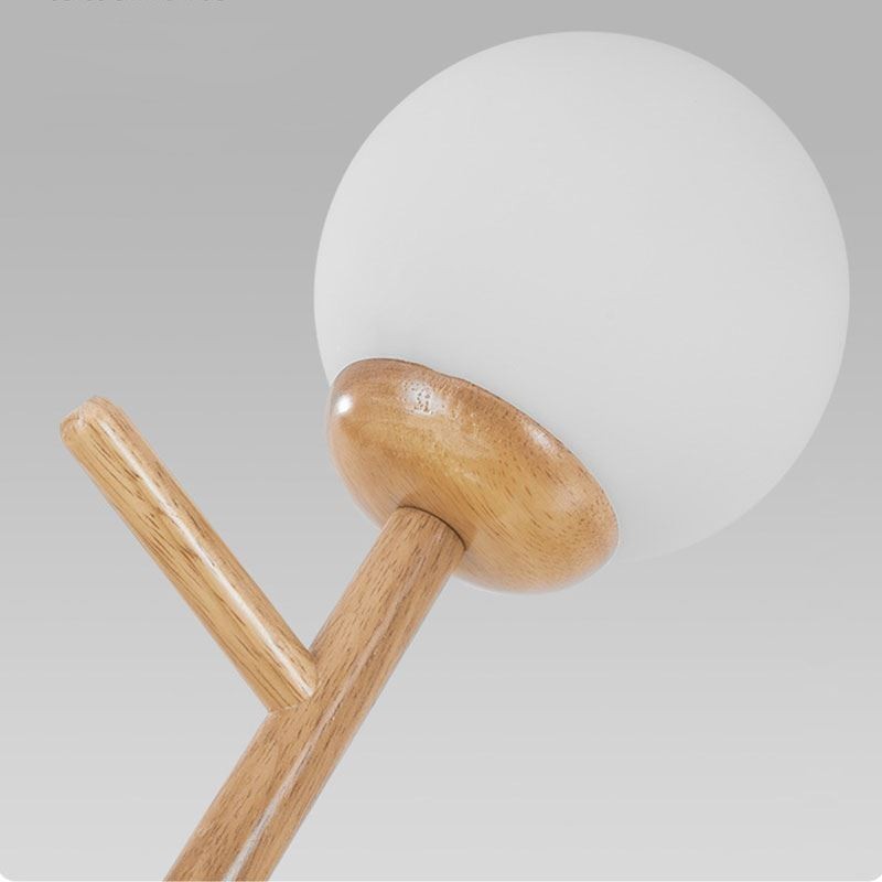Lámpara colgante de madera creativa nórdica