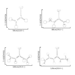 Lámpara colgante nórdica Magic Bean, iluminación creativa de madera