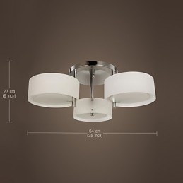 Lámpara de araña moderna de 3 luces