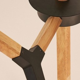 Lámpara colgante nórdica Magic Bean, lámpara creativa de madera