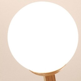 Lámpara colgante nórdica Magic Bean, lámpara creativa de madera