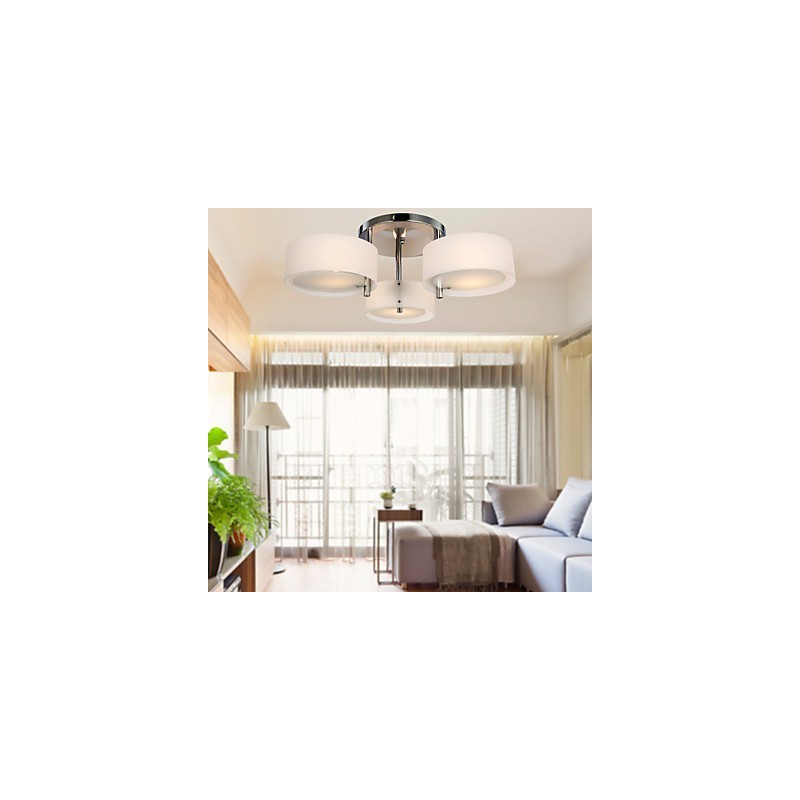 Lámpara de araña moderna de 3 luces