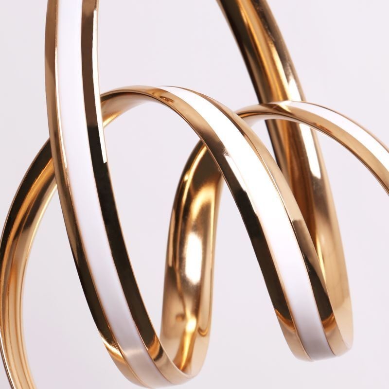 Lámpara colgante minimalista moderna con diseño circular único y forma de isla.