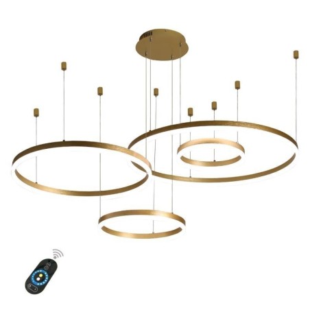 Lámpara colgante posmoderna con forma de anillo de acrílico Lámpara colgante posmoderna con forma de anillo de acrílico