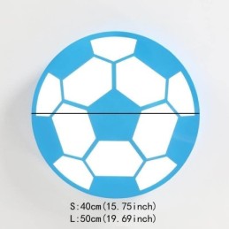 Lámpara colgante creativa moderna con diseño de fútbol, iluminación decorativa