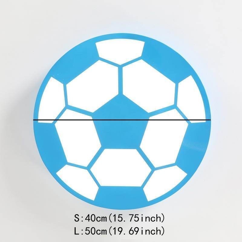 Lámpara colgante creativa moderna con diseño de fútbol, iluminación decorativa