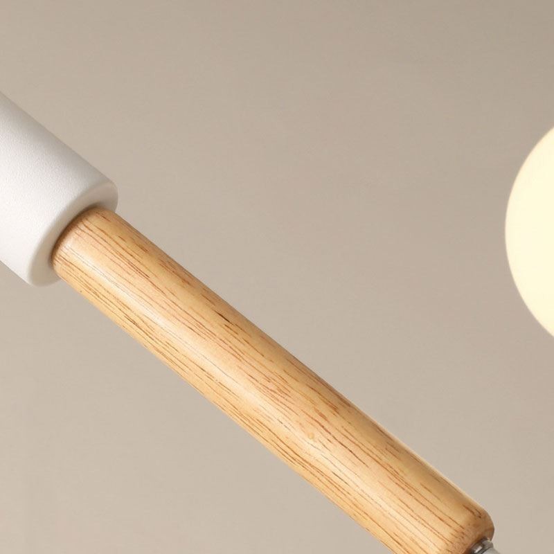 Lámpara colgante nórdica con forma de tronco de frijol mágico creativo