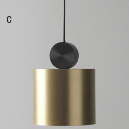 Lámpara colgante moderna de acrílico nórdico con iluminación geométrica
