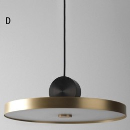 Lámpara colgante moderna de acrílico nórdico con iluminación geométrica