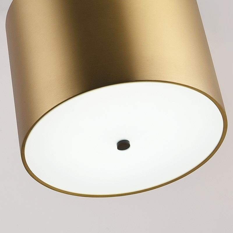 Lámpara colgante moderna de acrílico nórdico con iluminación geométrica