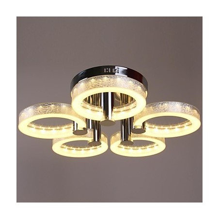 Lámpara de araña acrílica de 5 luces (acabado cromado) Lámpara de araña acrílica de 5 luces (acabado cromado)
