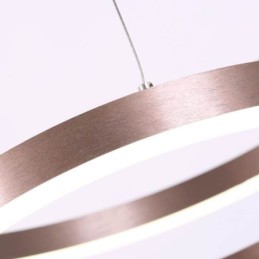 Lámpara colgante Dibujo Craft 2 anillos Lámpara 60+40cm