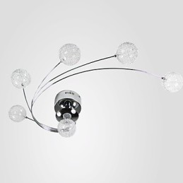 Lámpara de techo moderna con bombillas incluidas, 6 luces