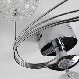 Lámpara de techo moderna con bombillas incluidas, 6 luces