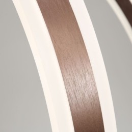 Lámpara colgante nórdica con forma de anillo acrílico