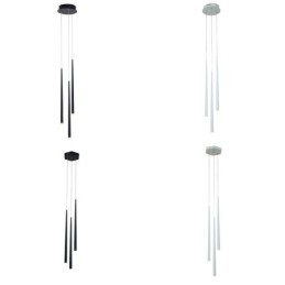 Lámpara colgante moderna y sencilla con forma de cilindro, lámpara de lluvia de meteoritos.