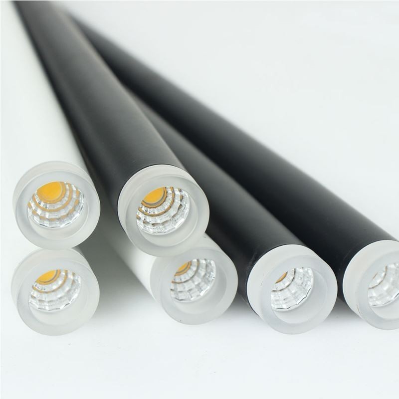 Lámpara colgante moderna y sencilla con forma de cilindro, lámpara de lluvia de meteoritos.