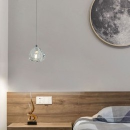 Lámpara colgante moderna de cristal, lámpara de iluminación para el hogar