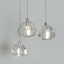 Lámpara colgante moderna de cristal, lámpara de iluminación para el hogar