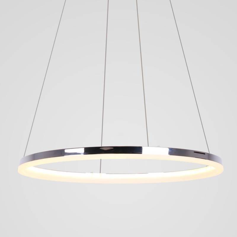 Lámpara colgante moderna de acrílico circular de 40 cm