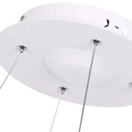 Lámpara colgante moderna de acrílico circular de 40 cm
