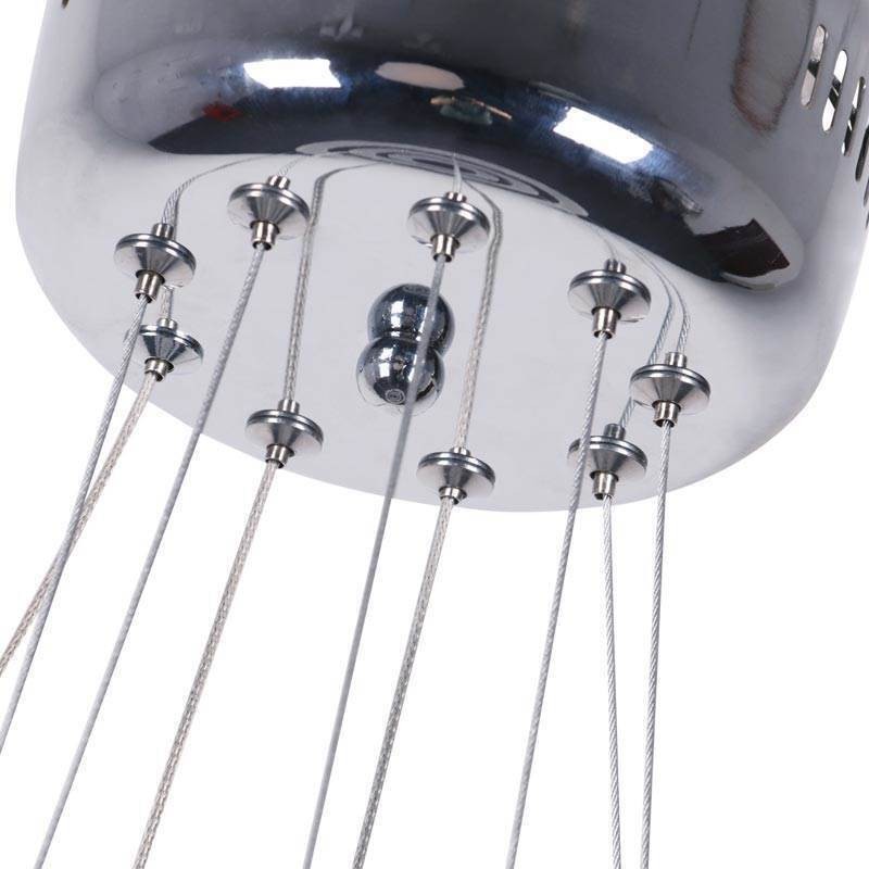 Lámpara colgante moderna de acrílico con 3 anillos, 40 + 30 + 20 cm