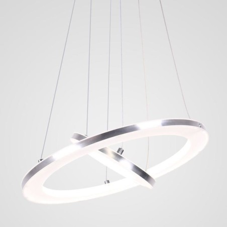 Lámpara colgante moderna de acrílico con 2 anillos, 40 + 20 cm Lámpara colgante moderna de acrílico con 2 anillos, 40 + 20 cm