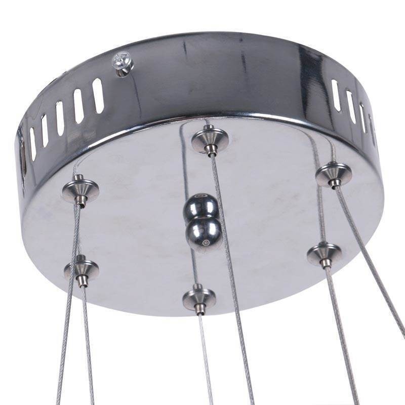 Lámpara colgante moderna de acrílico con 2 anillos, 40 + 20 cm