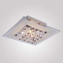 Lámpara de techo moderna de cristal para sala de estar, 5 luces