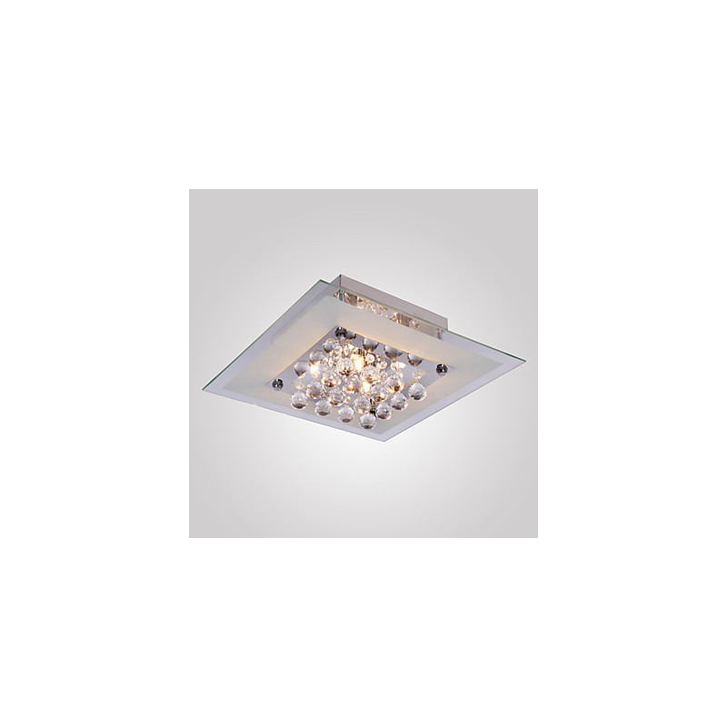 Lámpara de techo moderna de cristal para sala de estar, 5 luces