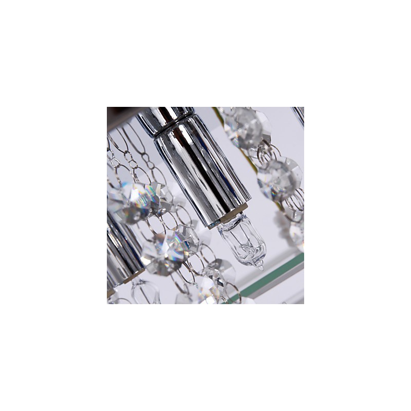 Lámpara de techo moderna de cristal para sala de estar, 5 luces