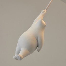 Lámpara de techo nórdica con forma de globo, lámpara colgante acrílica para niños.