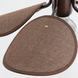 Lámpara colgante nórdica estilo Wabi Sabi con pantalla de tela, lámpara de techo decorativa
