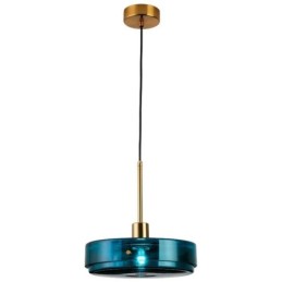 Lámpara colgante de cristal con forma de pastel redonda, moderna y minimalista, de hierro forjado.