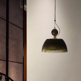 Lámpara colgante de cristal con falda plisada, moderna y minimalista, de hierro forjado, pequeña lámpara de techo