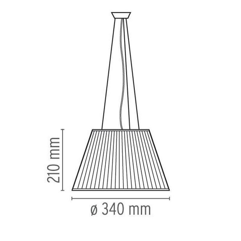 Lámpara colgante de vidrio moderna y sencilla para techo.