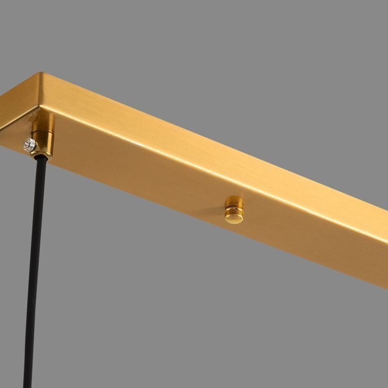 Lámpara colgante de cristal nórdico, lámpara de techo creativa de hierro forjado
