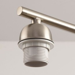 Lámpara colgante de cristal nórdico, lámpara de techo creativa de hierro forjado