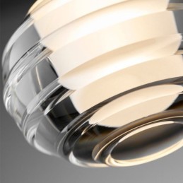 Lámpara colgante de cristal simple, luces de techo decorativas negras