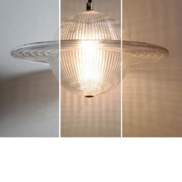 Lámpara de techo con forma de lámpara colgante de cristal moderna