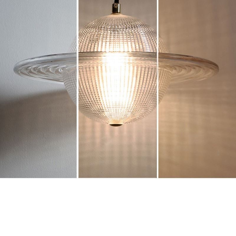 Lámpara de techo con forma de lámpara colgante de cristal moderna